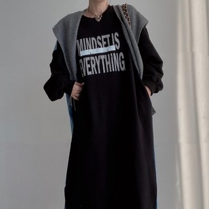 デニム & スウェット ロングワンピース 3412320