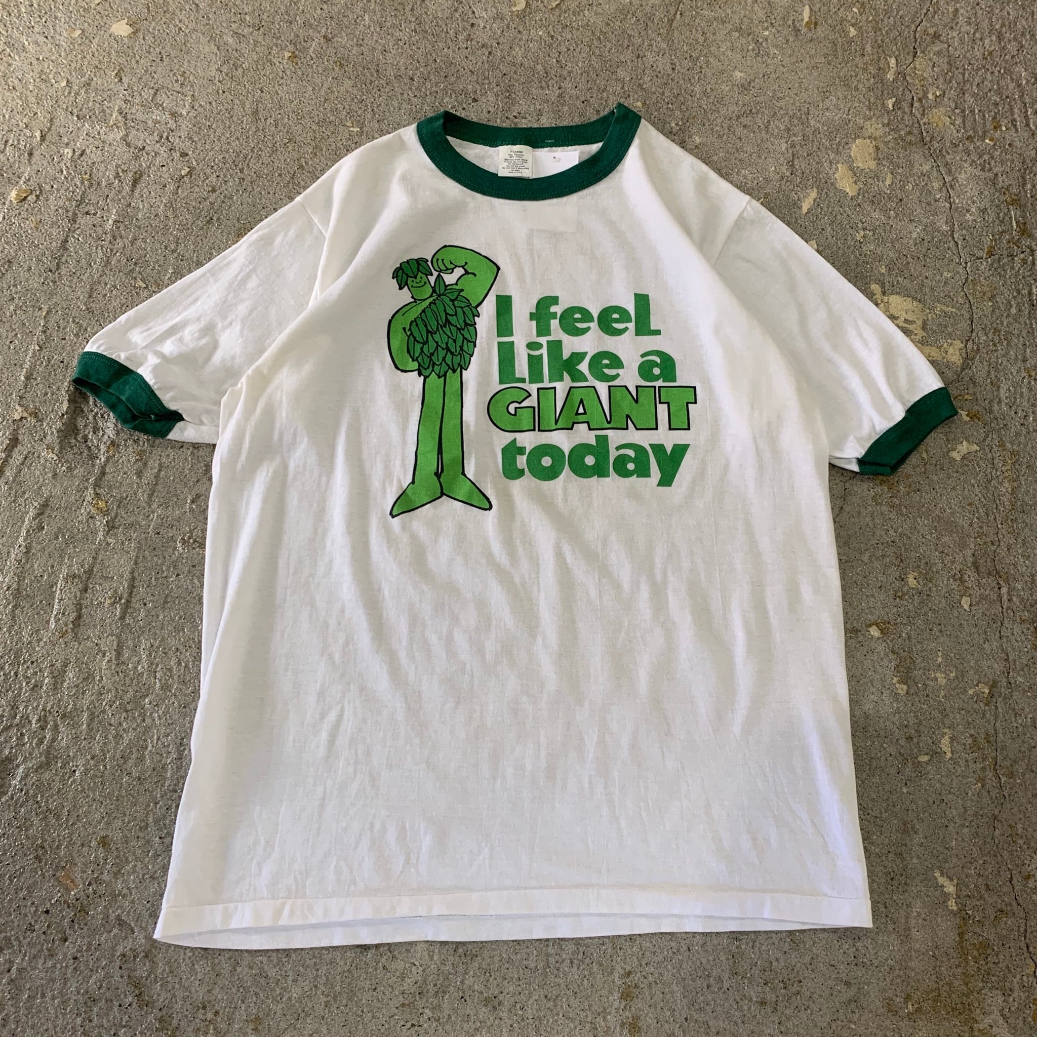 70s Green giant linger T-shirt | What 