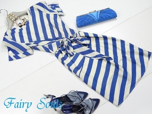 ★★送料無料★9号☆ボーダーリボンワンピース(OPN6160) 