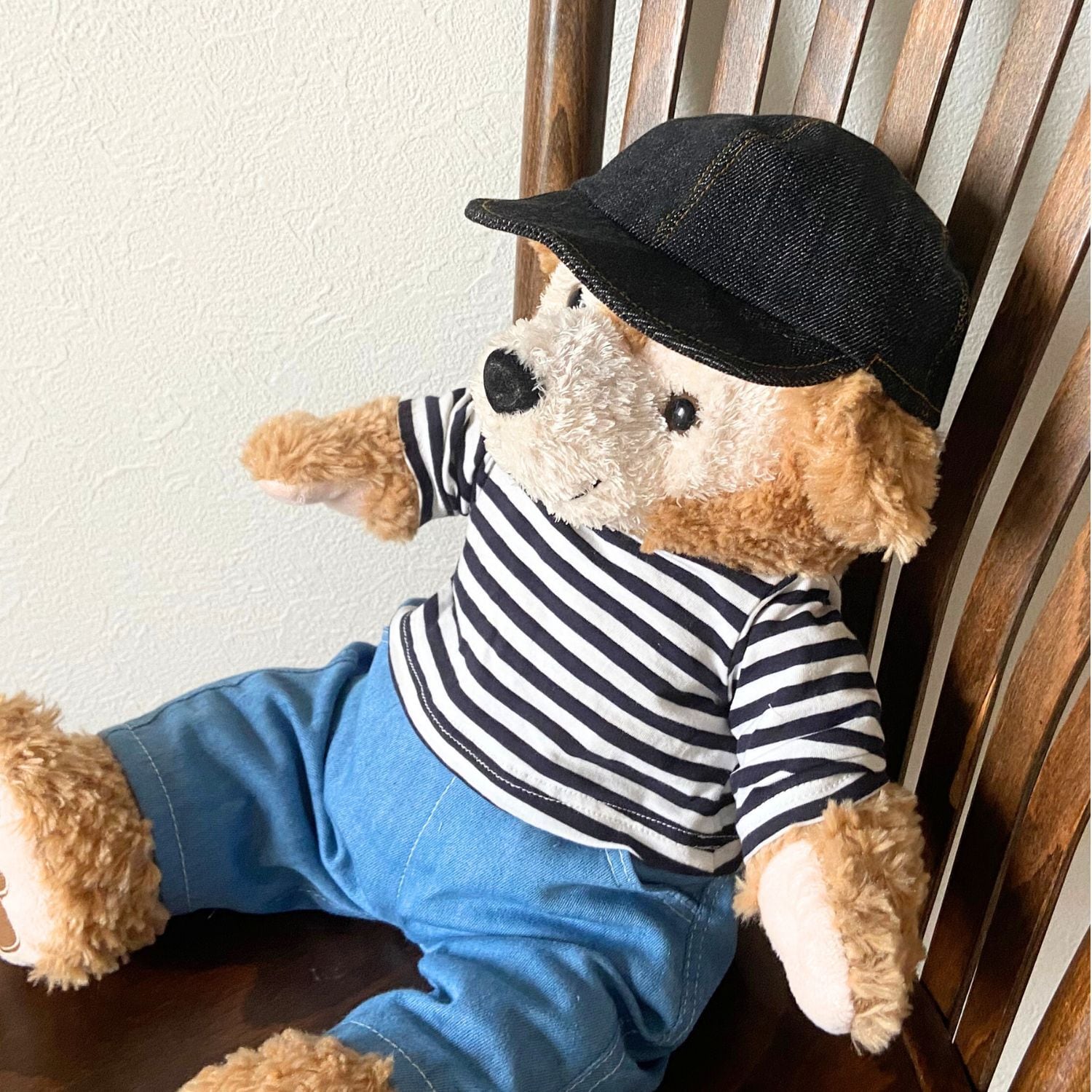 型紙 PDF形式】くまのぬいぐるみ服型紙_キャップ | コモンママ