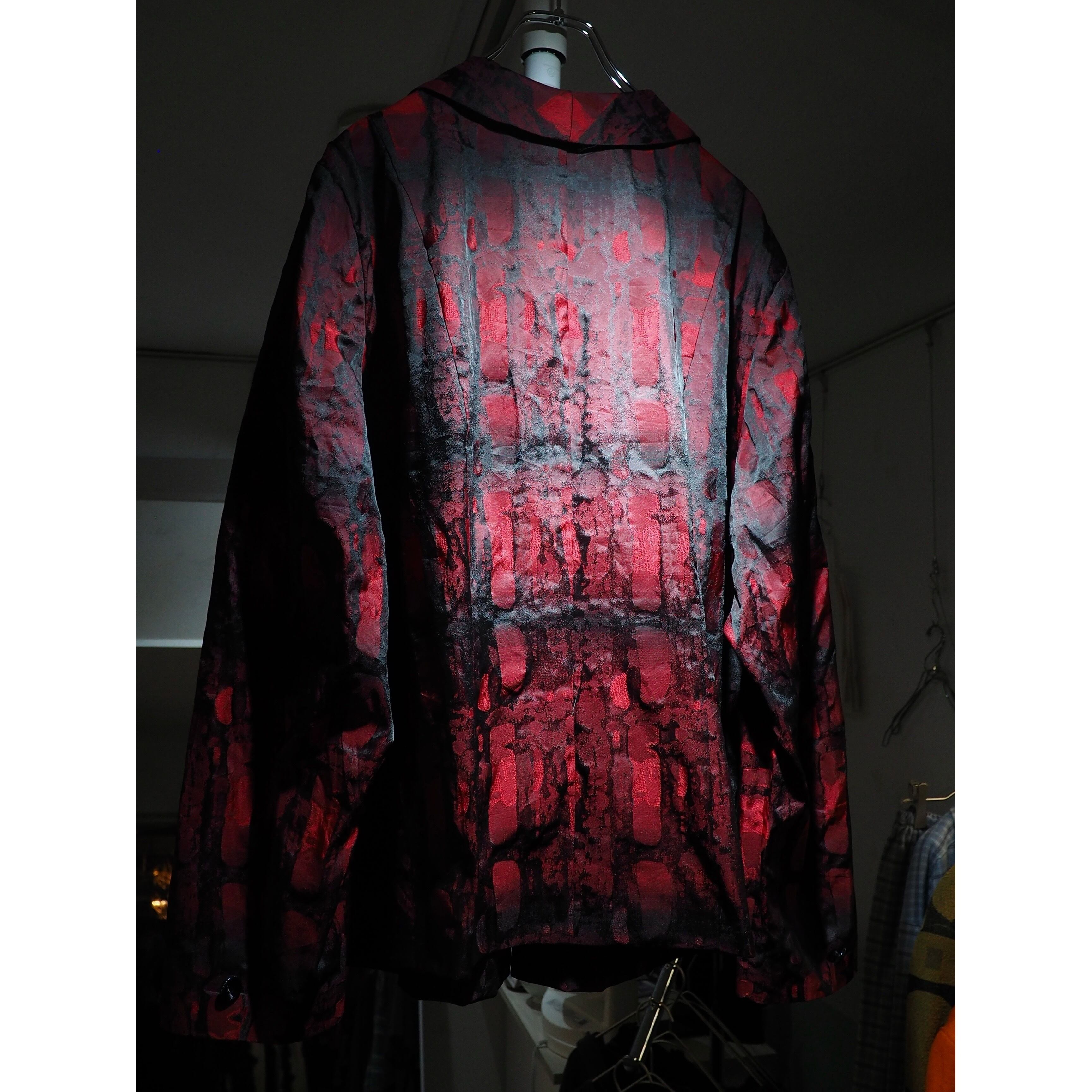 Scale reptiles gross Embossed vintage loose Tailored jacket