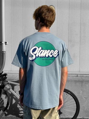 STANCE Circle Tee - Acid Blue (White Lily) -