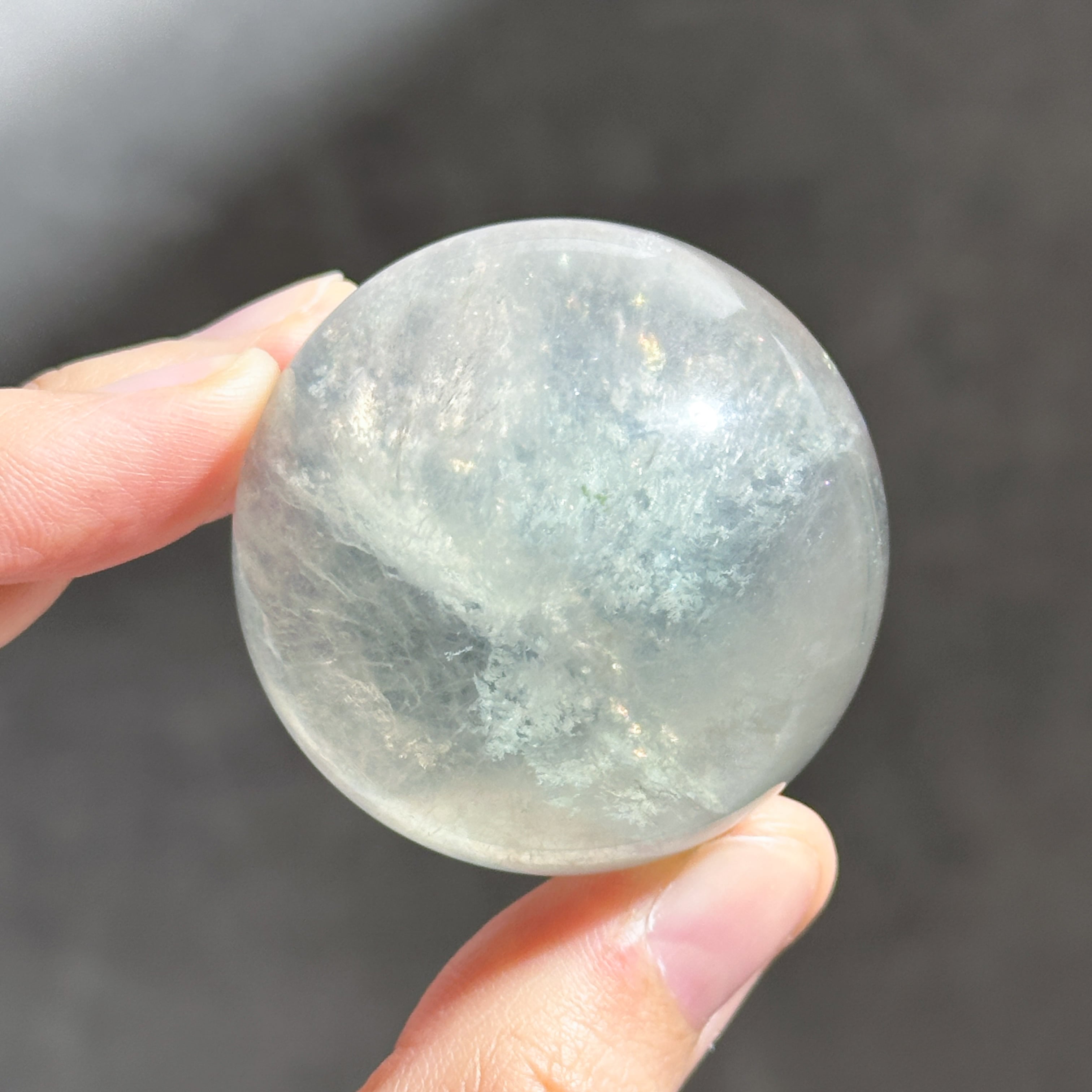 レインボーフローライト スフィア（丸玉)02◇ Rainbow Fluorite Sphere
