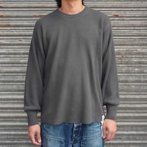 Olde H & Daughter(オールドエイチアンドドーター) 26AW "SILK COTTON THERMAL KNIT P/O" -CHARCOAL-