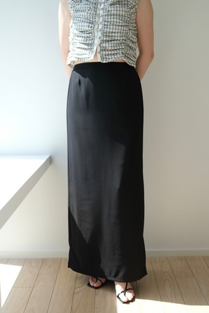 ànuke　  Georgette Pencil Skirt ジョーゼットペンシルスカート　Black