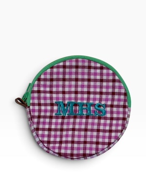 播州織 round pouch