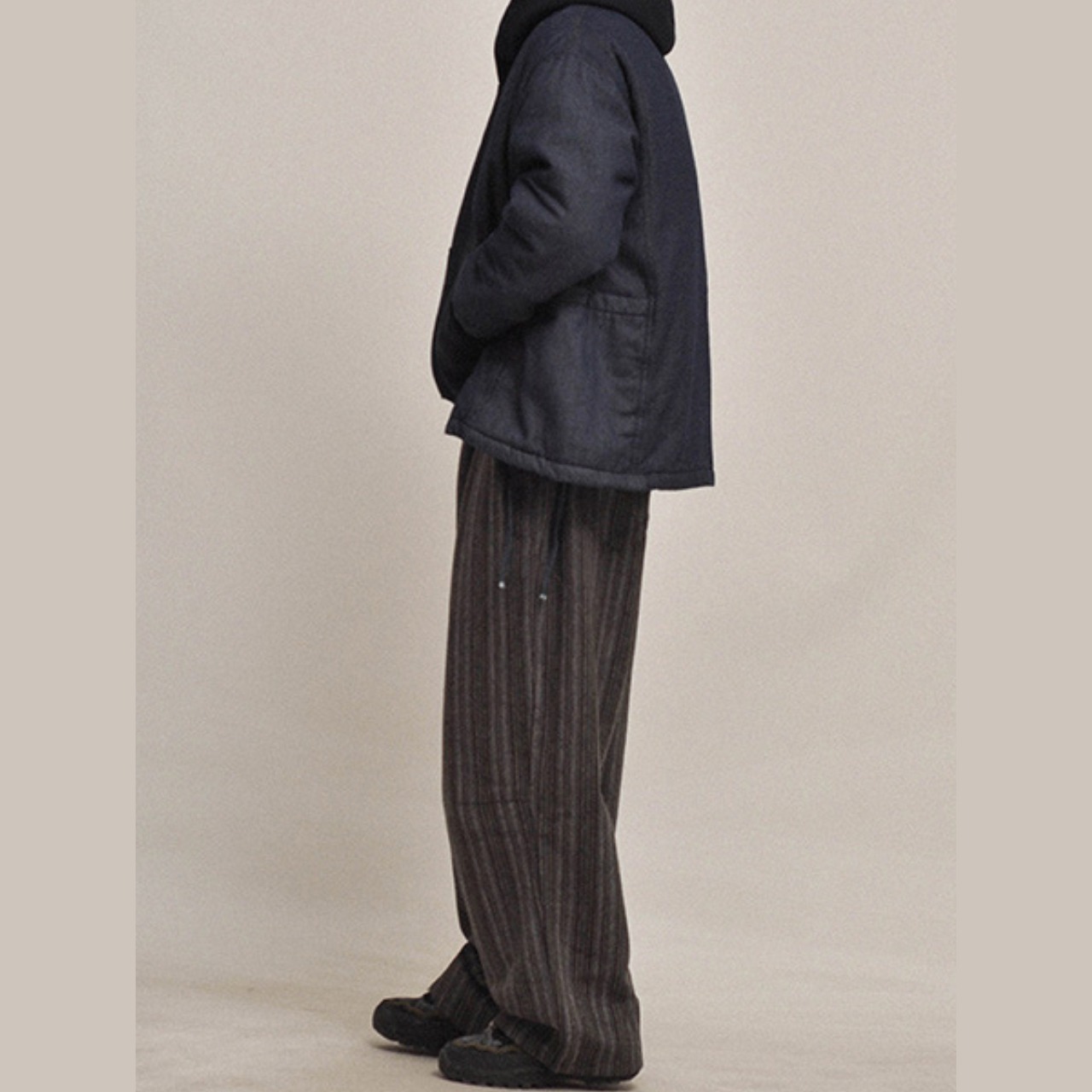 ヘリテージストライプ・ウールワイドパンツ N3499 - 3