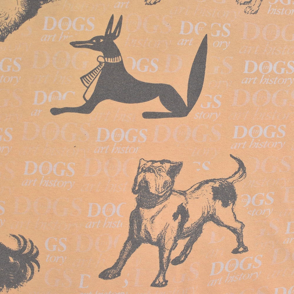 90s アメリカ製 BORO Lee リー DOGS art history ドッグプリント T