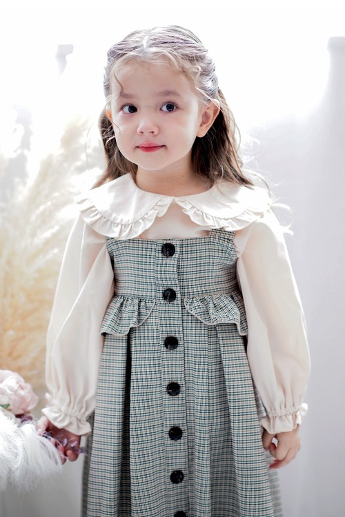 ビッグ襟ボリュームブラウス<Ivory>