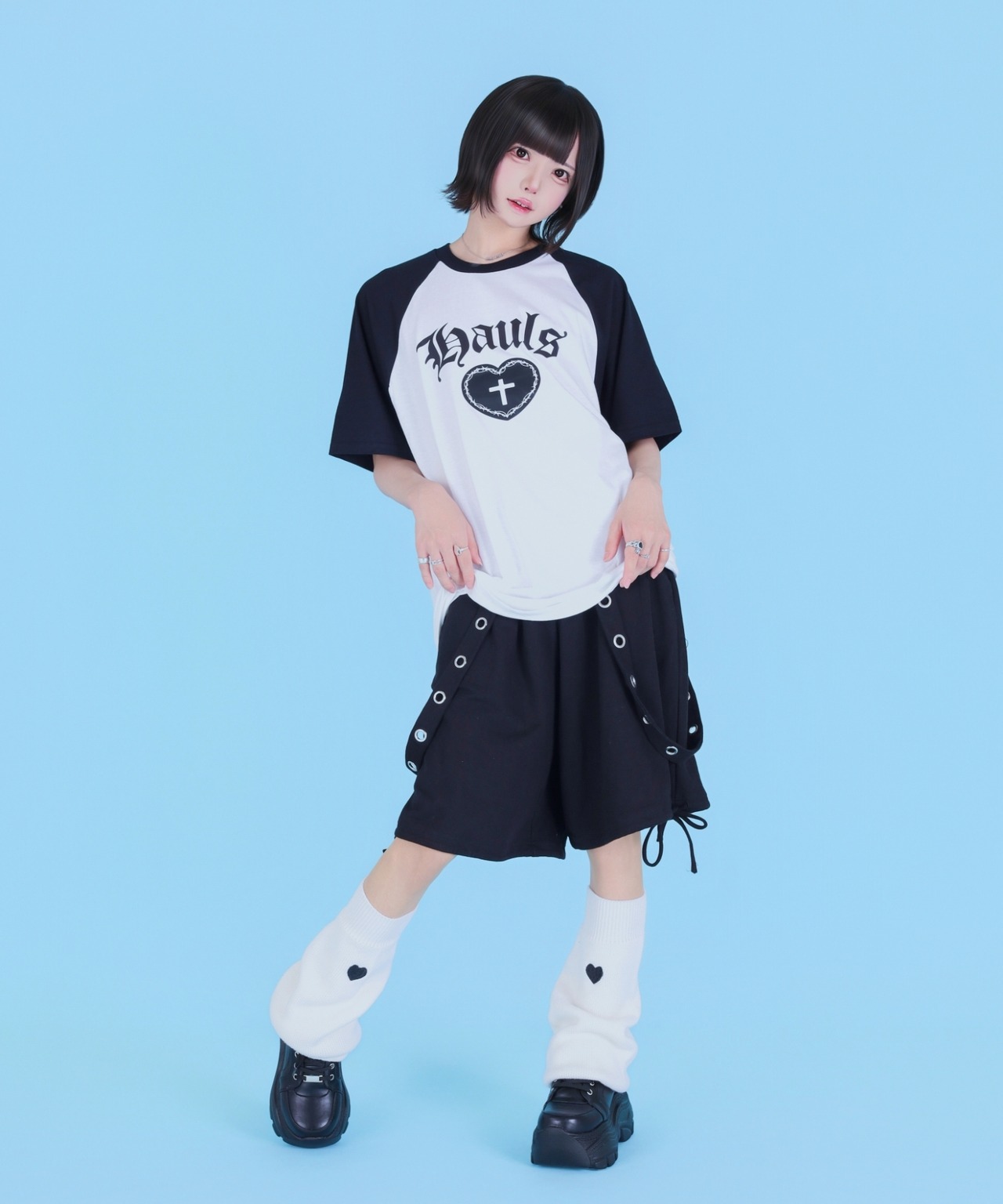 いかつロゴBIGラグランTEE