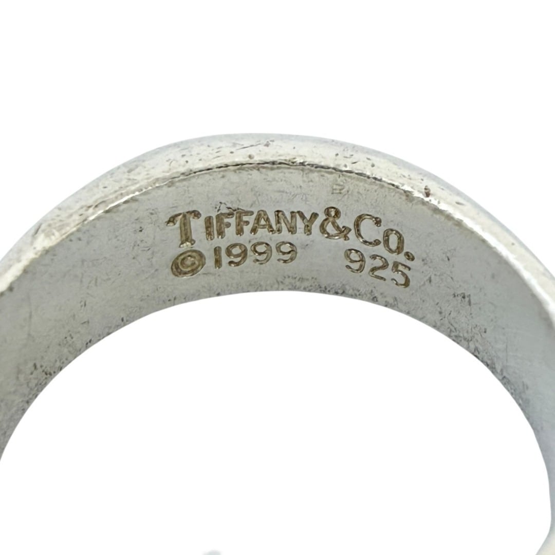 Tiffanyピンキーリング8号 ティファニー メンズ レディース ナイフエッジ ピンキーリング 7−8号