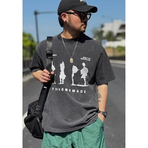 Washed silhouette graphic tee 1433