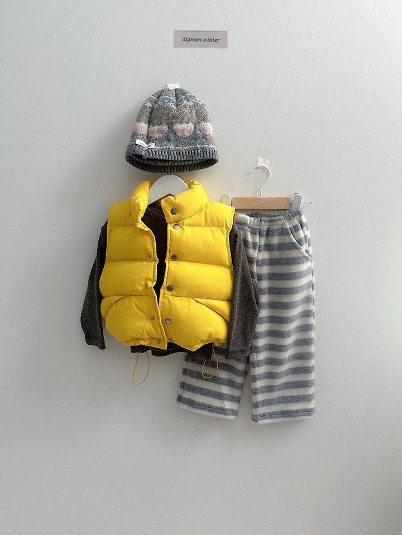 〖取寄〗韓国子供服 / 26winter / Digreen / ヒートストライプパンツ / キッズ / 冬服 *S~2XL*