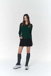 GOXO ゴーエックスオー ハートアタックウォームフィットキルティングミニスカート ブラック