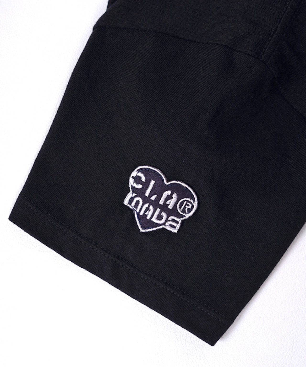 5ロゴプリントコンパクトTシャツ (BLACK) CQ-49005