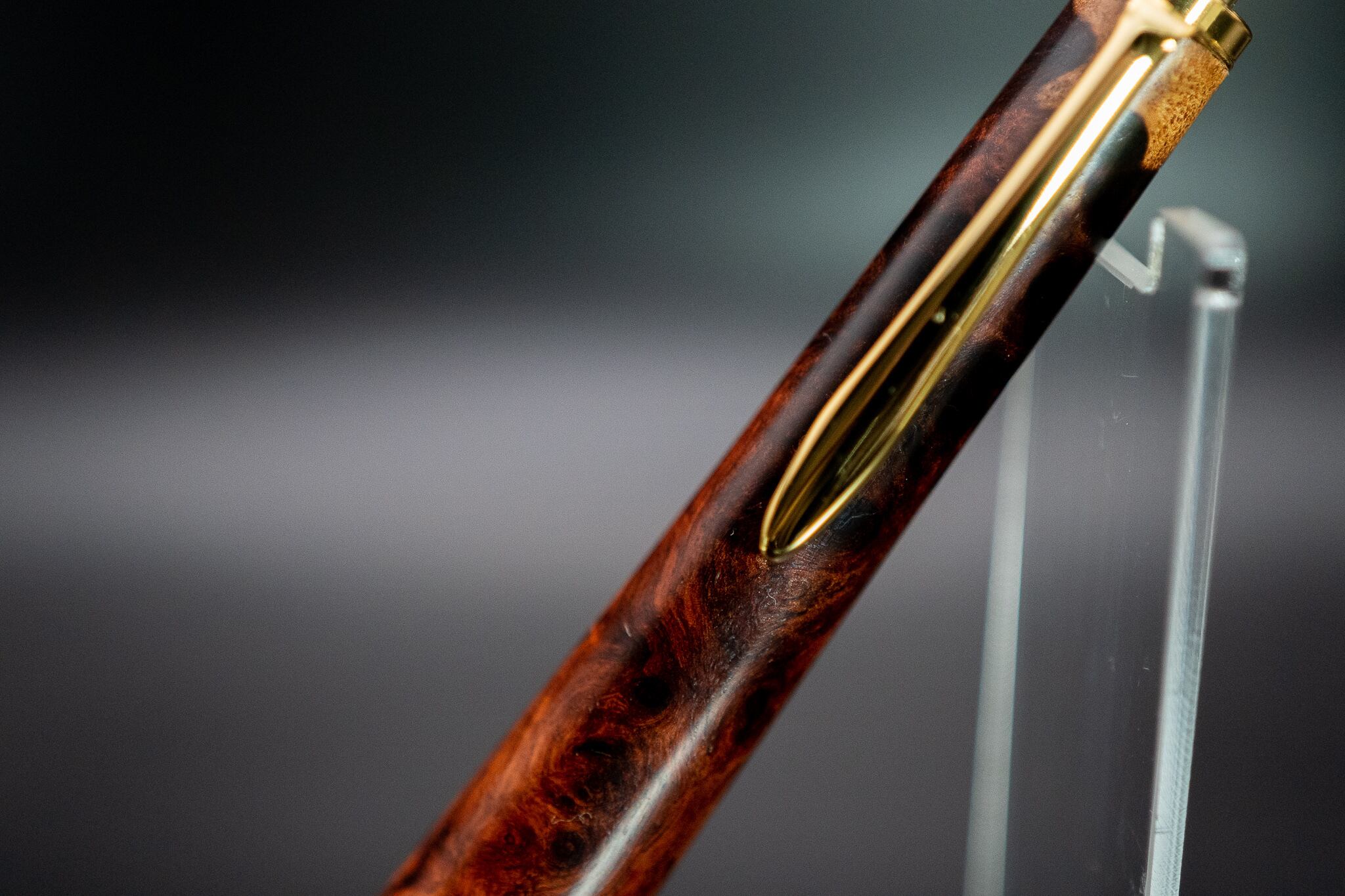 【朱色の銘木】 本花梨紅白 極上 gold MP