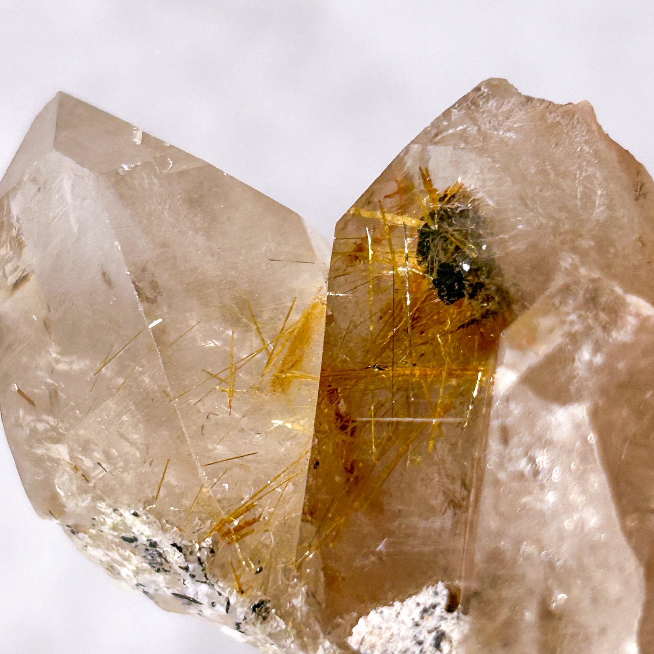 ルチルクォーツ 02 クラスター * Rutilated quartz * 天然石