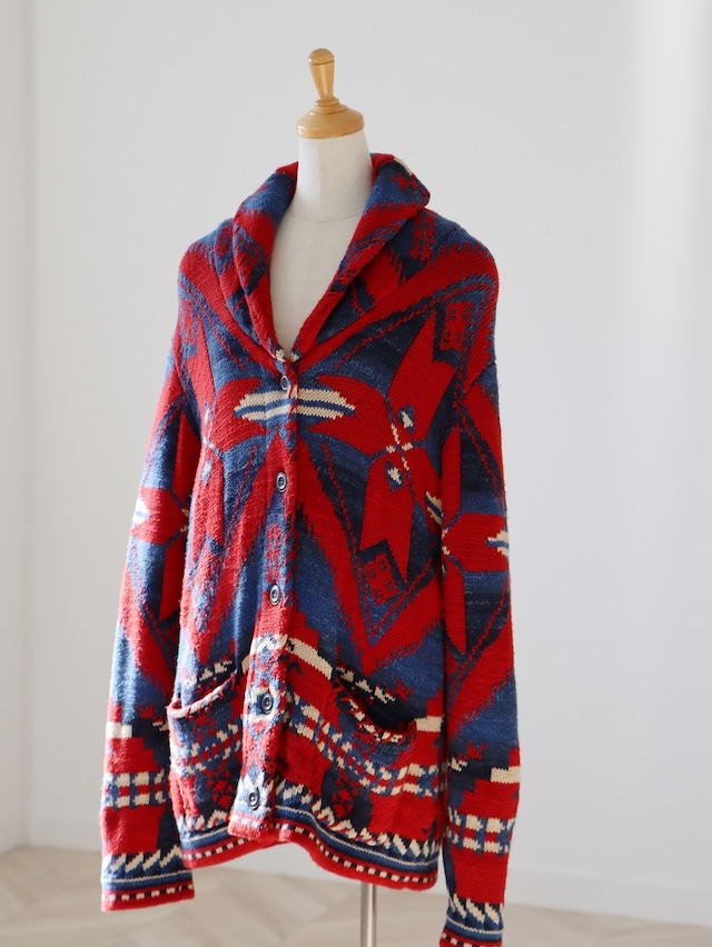 Ralph Lauren Ortega pattern Jacquard cardigan