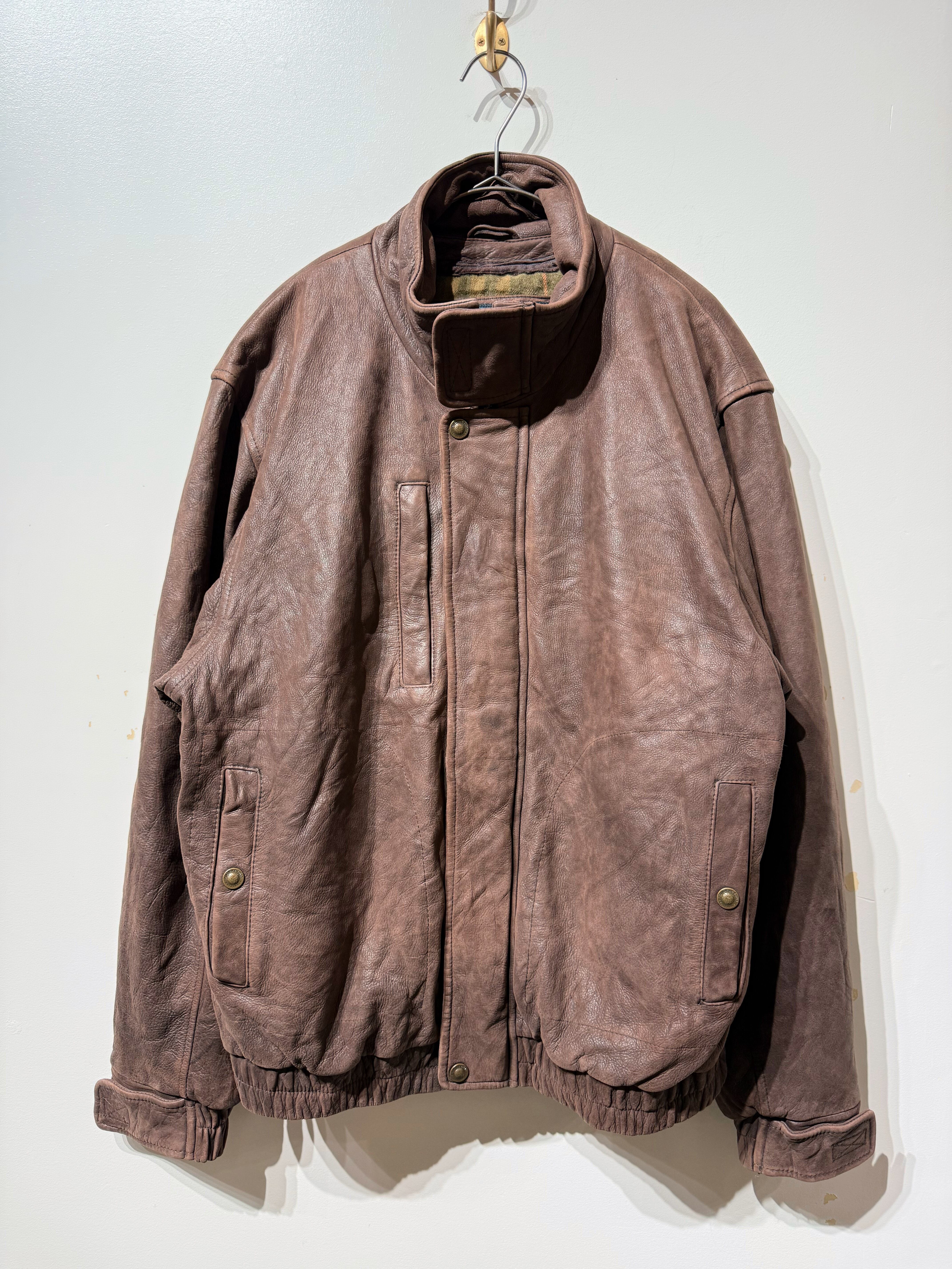 (OT1397)Leather liner blouson