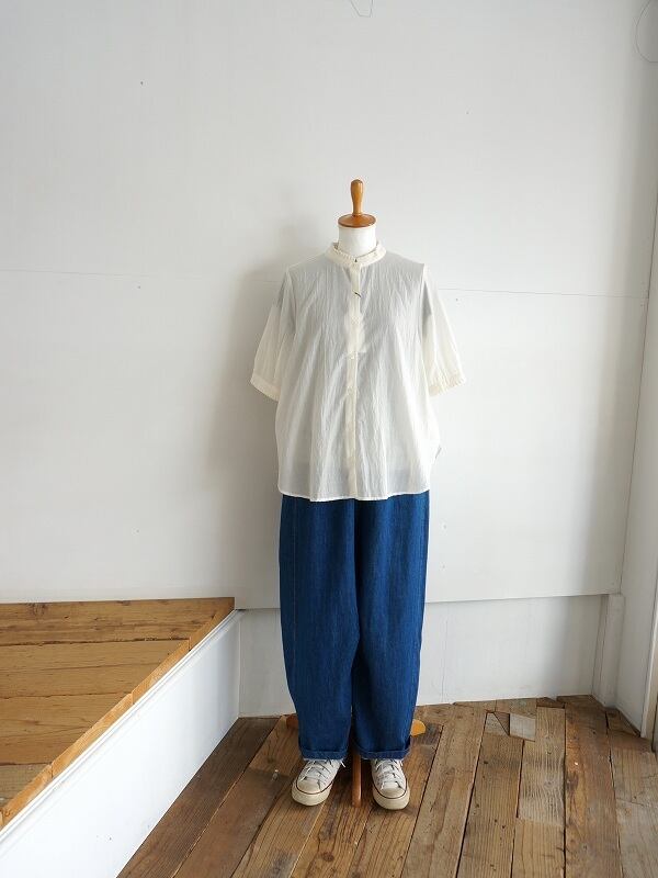 bulle de savon - 2017 A/W yuni タイプライター ドルマンスリーブ シャツ bulle de savon / yuni | Fimpen+Nul