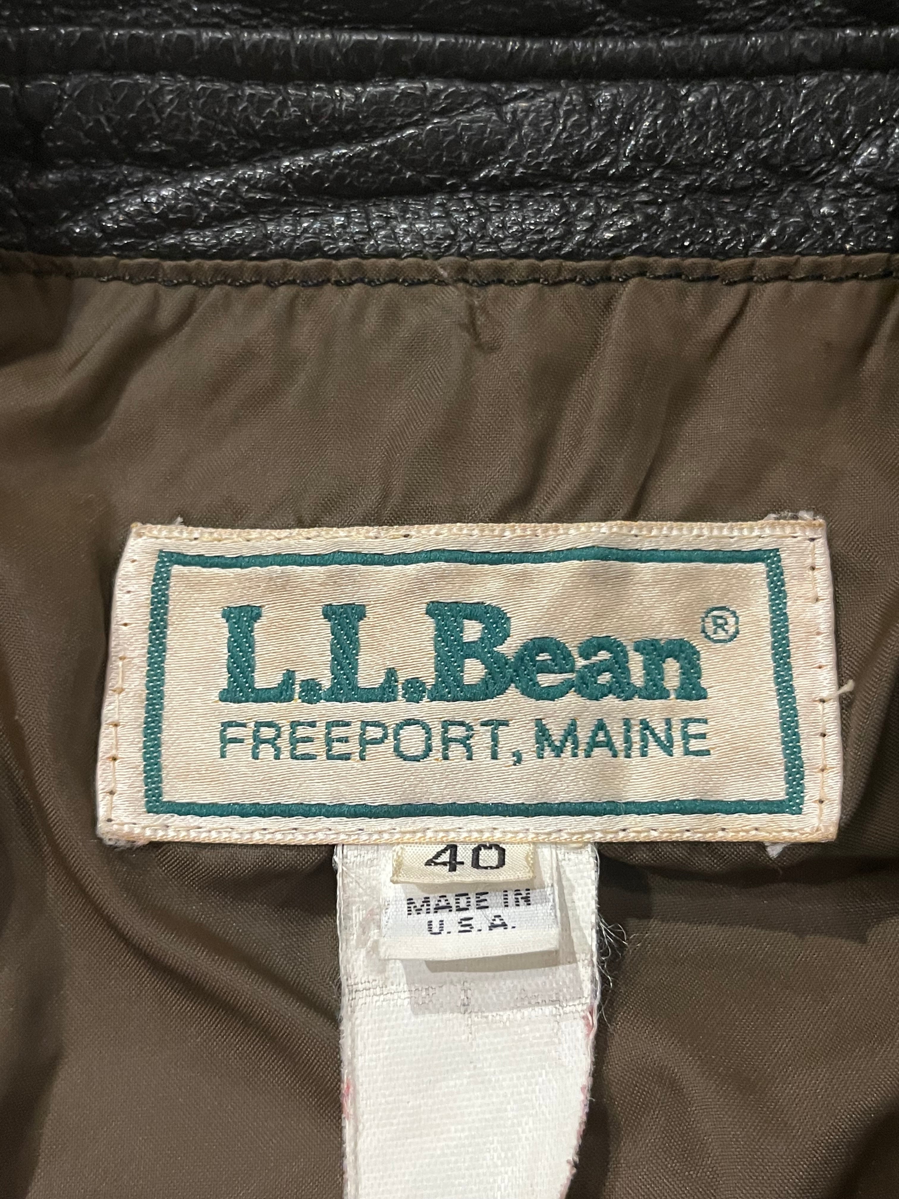 1980s〜 L.L.Bean A-2 Type Leather Flight Jacket Goatskin 1980s〜 L.L.Bean A-2 Type Leather Flight Jacket Goatskin