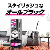 クイックルワイパー ブラックカラー フロア用掃除道具 本体　スイスイかんたん 汚れをパワフル捕集