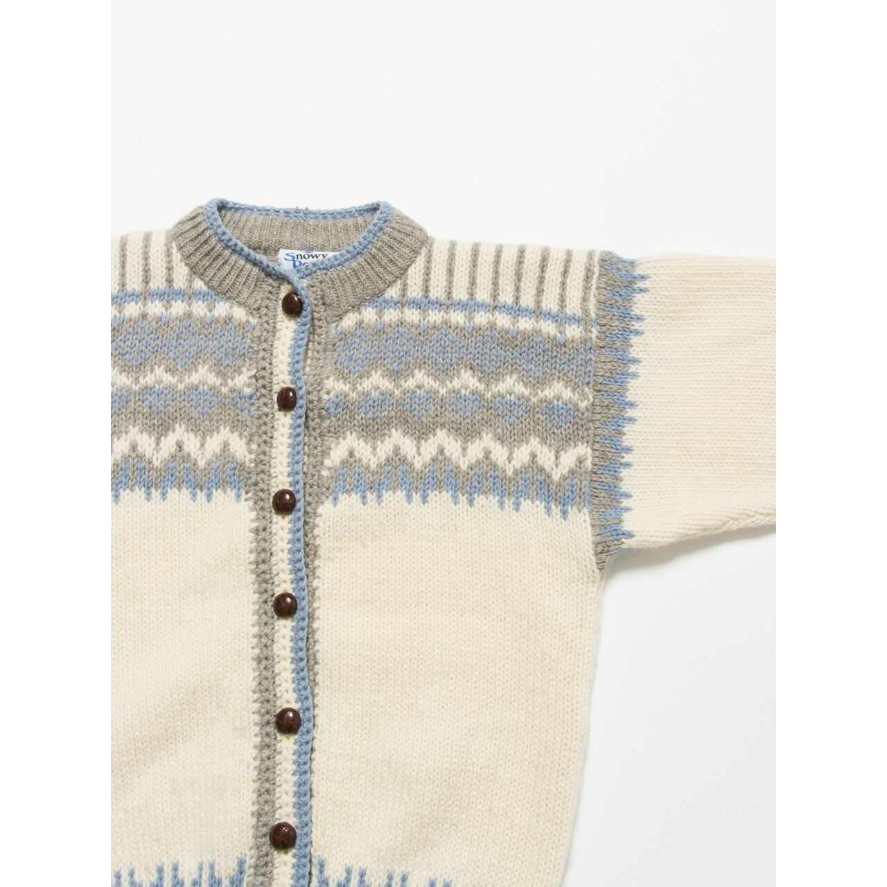 【Made in New Zealand】90's wool nordic cardigan（ニュージーランド製 ノルディックウールカーディガン セーター）2b