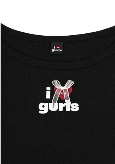 ☆aespa ニンニン 着用!!【asif CALIE】LOVE GURLS SLEEVELESS ☆aespa ニンニン 着用!!【asif CALIE】LOVE GURLS SLEEVELESS