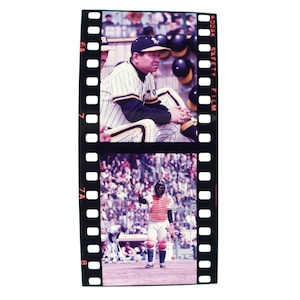 2450G2 吉田義男 田淵幸一 阪神タイガース 1970年代 古写真 35mm ポジフィルム プロ野球 昭和レトロ ヴィンテージ