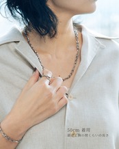 『繋がりの軌道』 orbit   chain necklace
