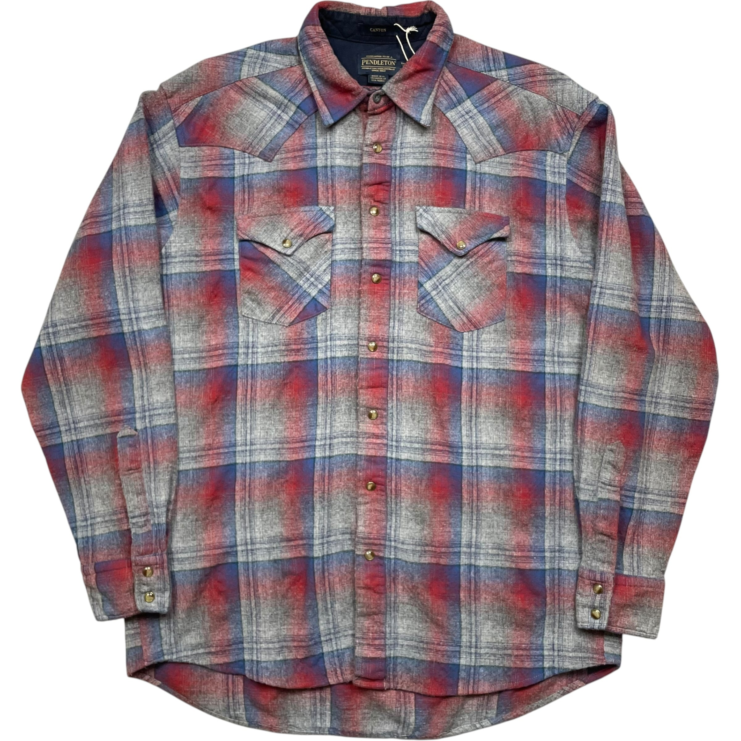 《XL》 PENDLETON ペンドルトン ウエスタン キャニオン シャツ ウールシャツ 両胸ポケット no.9988