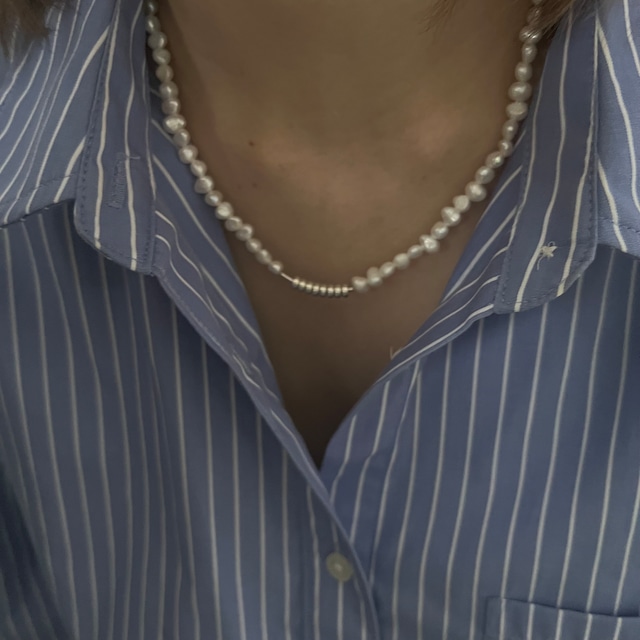 S925 Pearl×Silver necklace (N30)