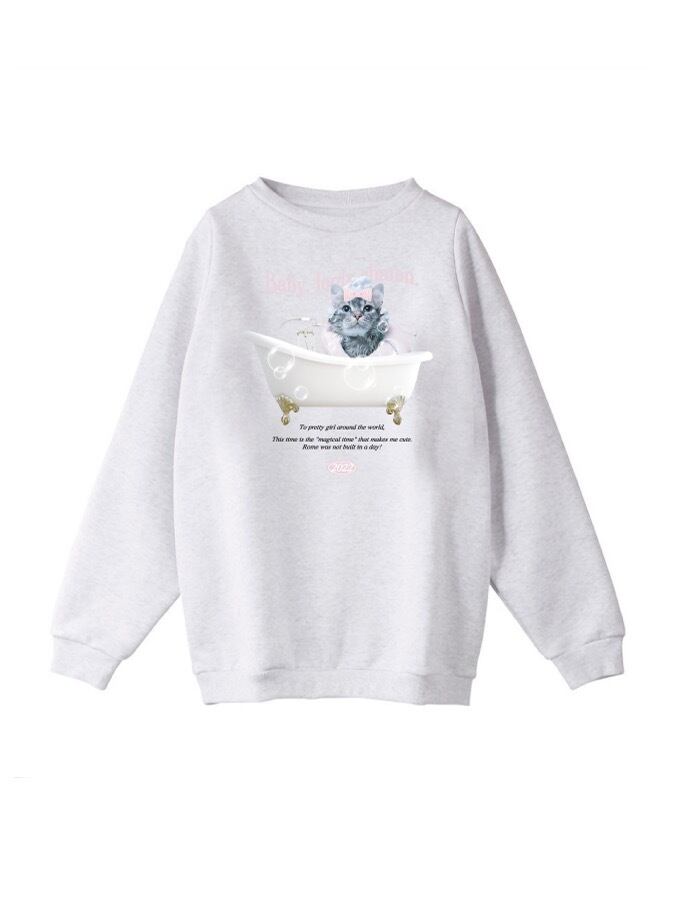 bubble chaton sweat 