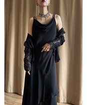 elegance black set dress-4748-6