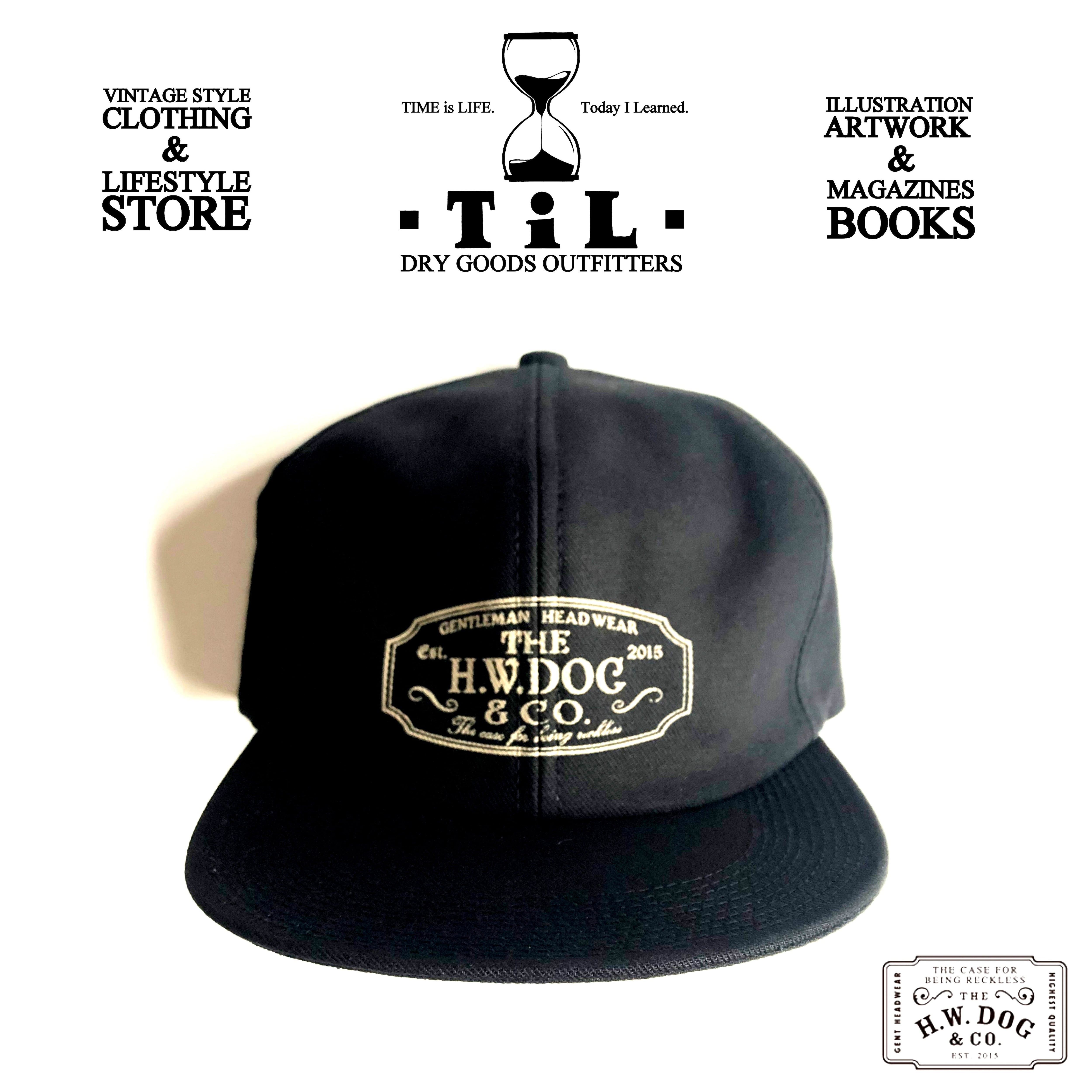 H.W.DOG＆CO.トラッカーキャップ 野球帽 帽子 ロゴ 黒 ブラック