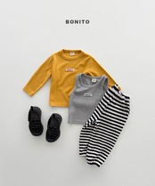 韓国子供服 / BONITO / 26Autumn / リブ レイヤードタンクトップ/ 秋服 *12M~JM *