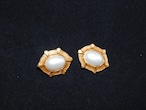 パール色イヤリング(ビンテージ) vintage earrings