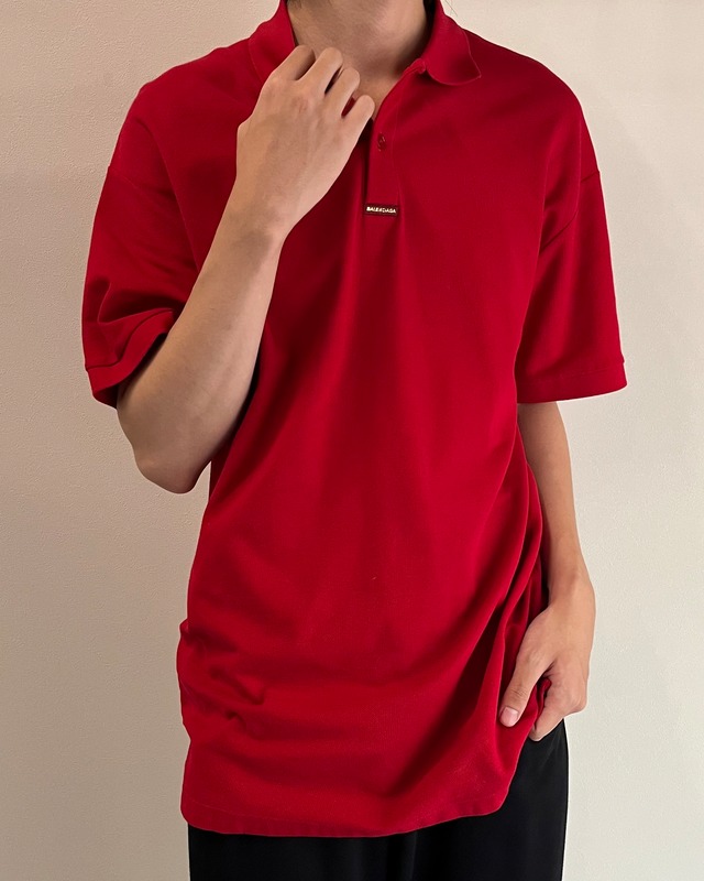【2018/SS BALENCIAGA】big polo shirt