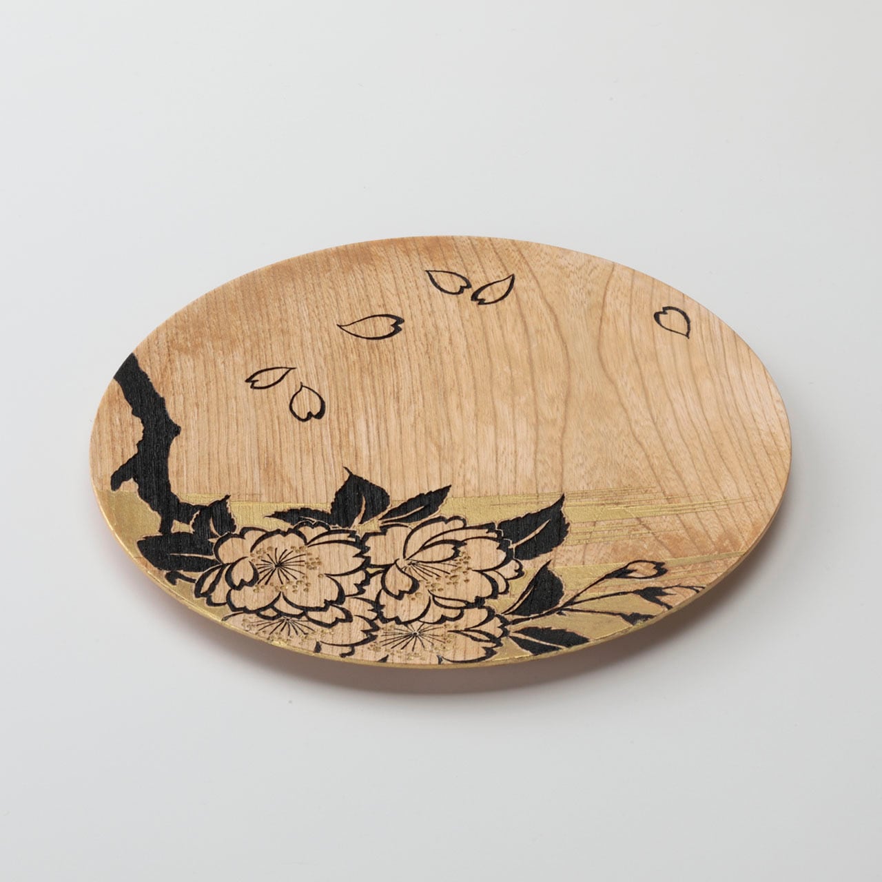 格安スタート・工芸品・特大・彫刻【木・飾り皿】直径90cm