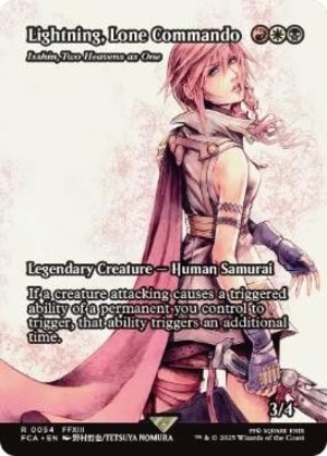 MTG《孤高の戦士、ライトニング/Lightning, Lone Commando(FCA)》英語