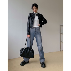 [BLACKUP] Righton leather jacket 正規品 韓国ブランド 韓国代行 韓国ファッション ジャケット