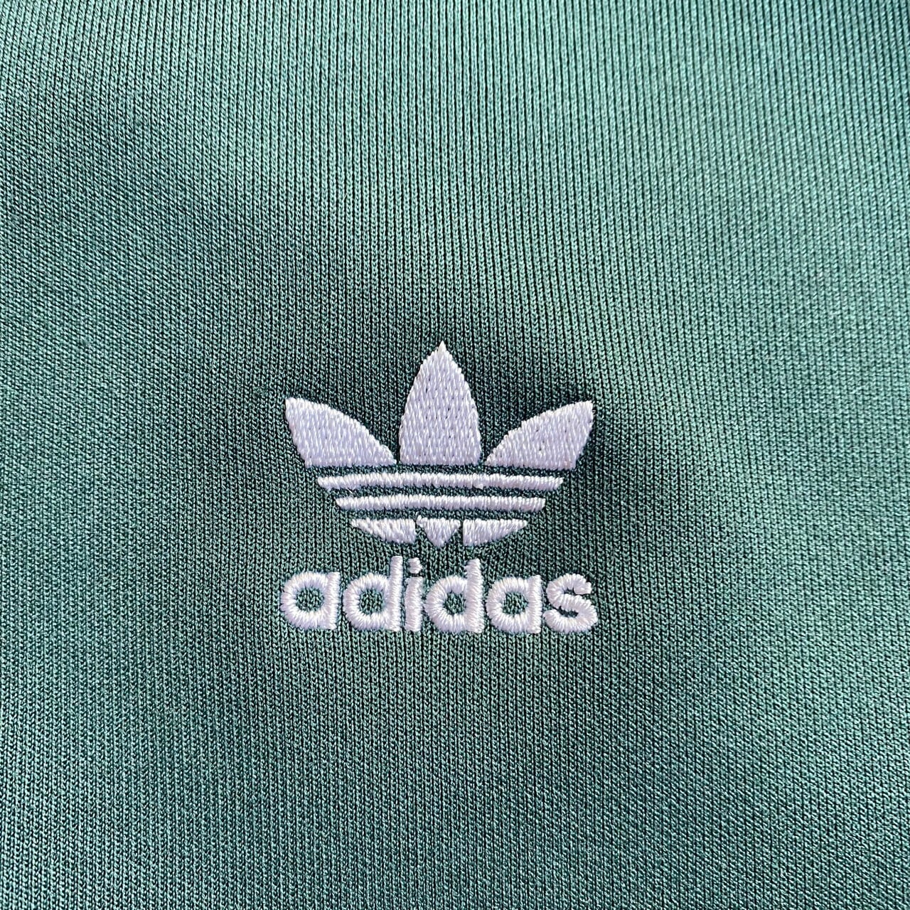 《希少》アディダス adidas☆ジャージ M 刺繍ロゴ グリーン