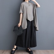 アシンメ チュニック ブラウス  30206