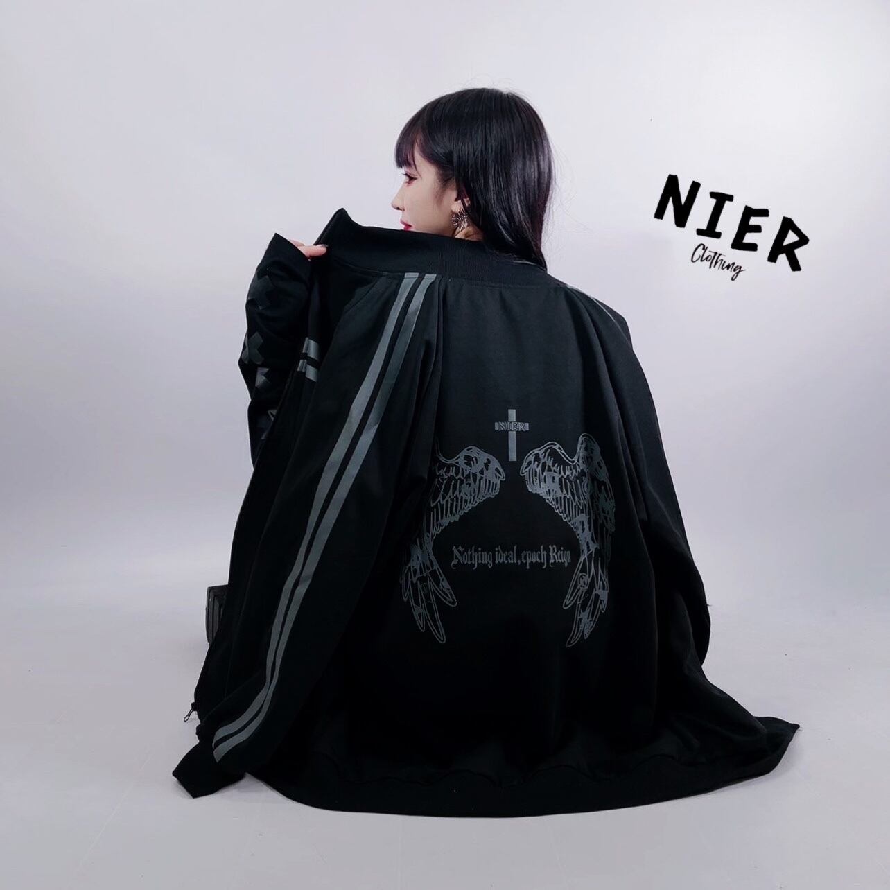 高品質HIGH-NECK ZIP OUTER【BACK WING】 NIER CLOTHING