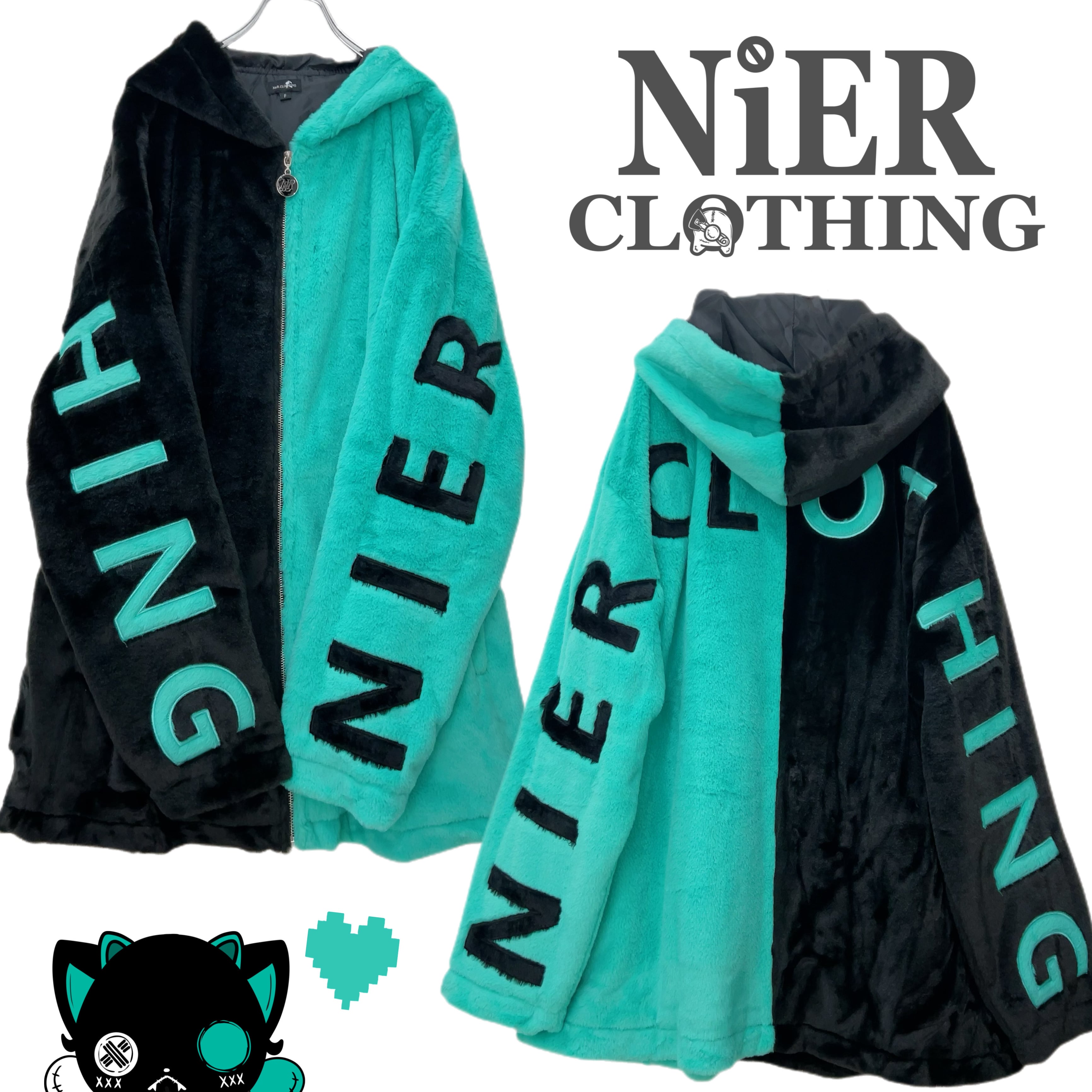 NieR ふわもこTWO-TONE ZIP OUTER【ANGEL】57cm - jkc78.com