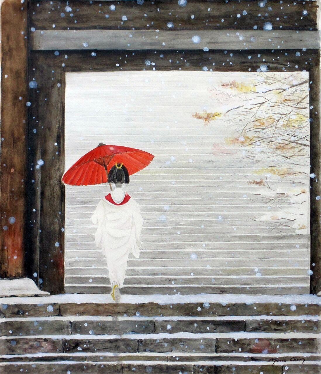 ぼたん雪に誘われて・・・