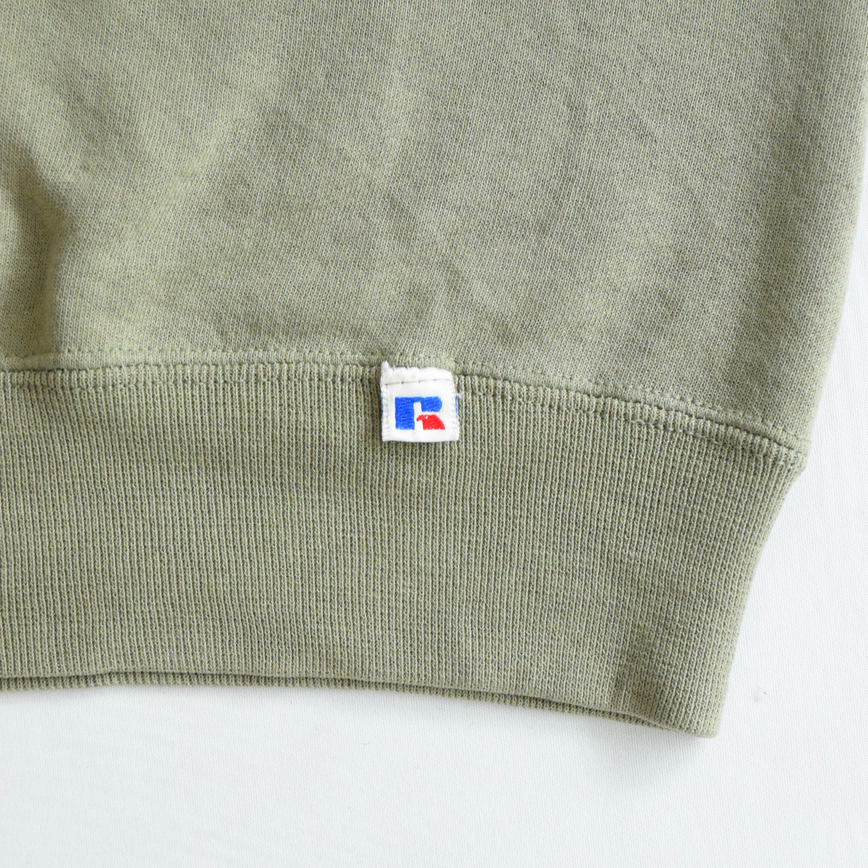 90's USA製 RUSSELL ATHLETIC スウェット メンズXL 薄グリーン 無地