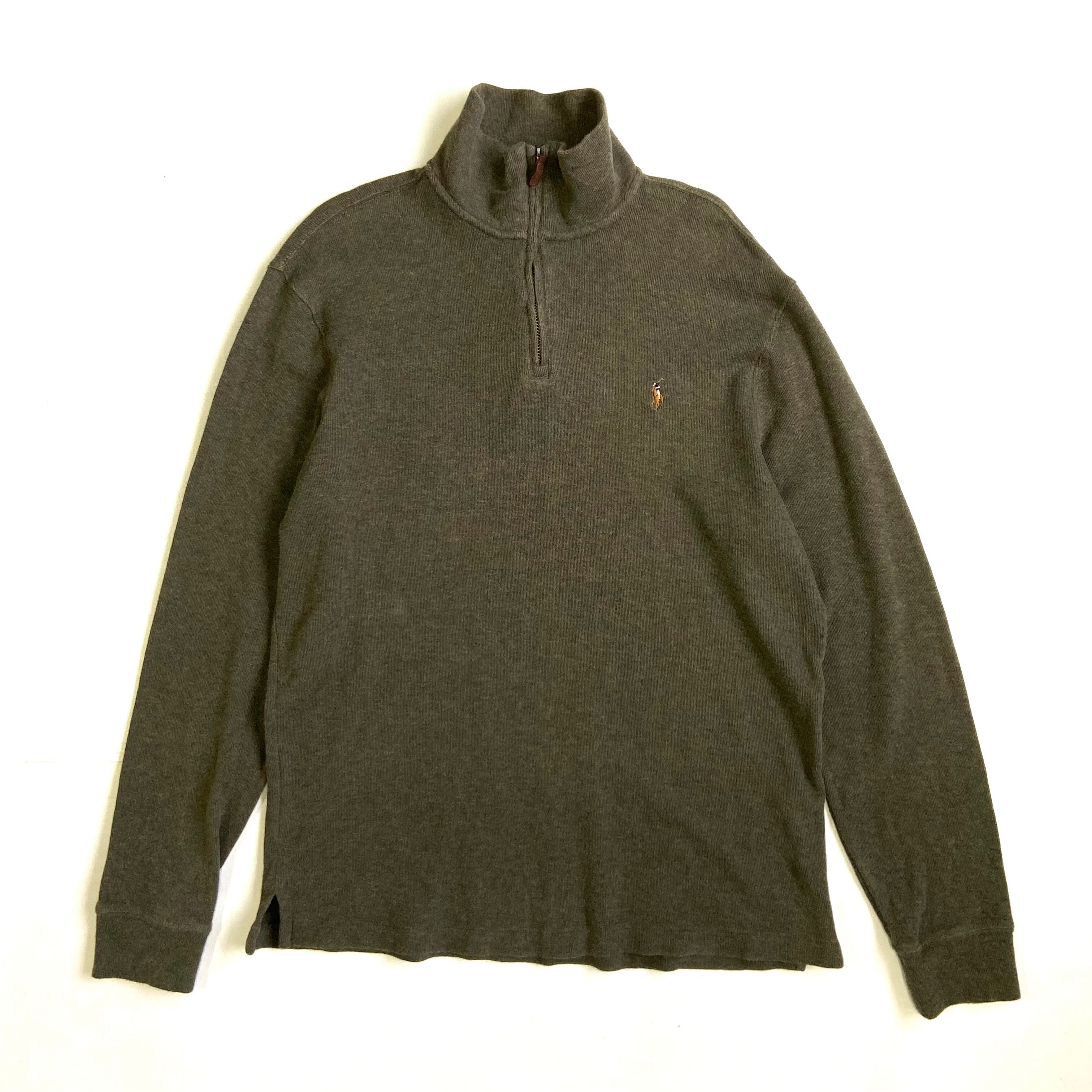 ラルフローレン　カーキ　ハーフジップ　ジップ 楽天市場】ラルフローレン ハーフジップ（カラーカーキグリーン