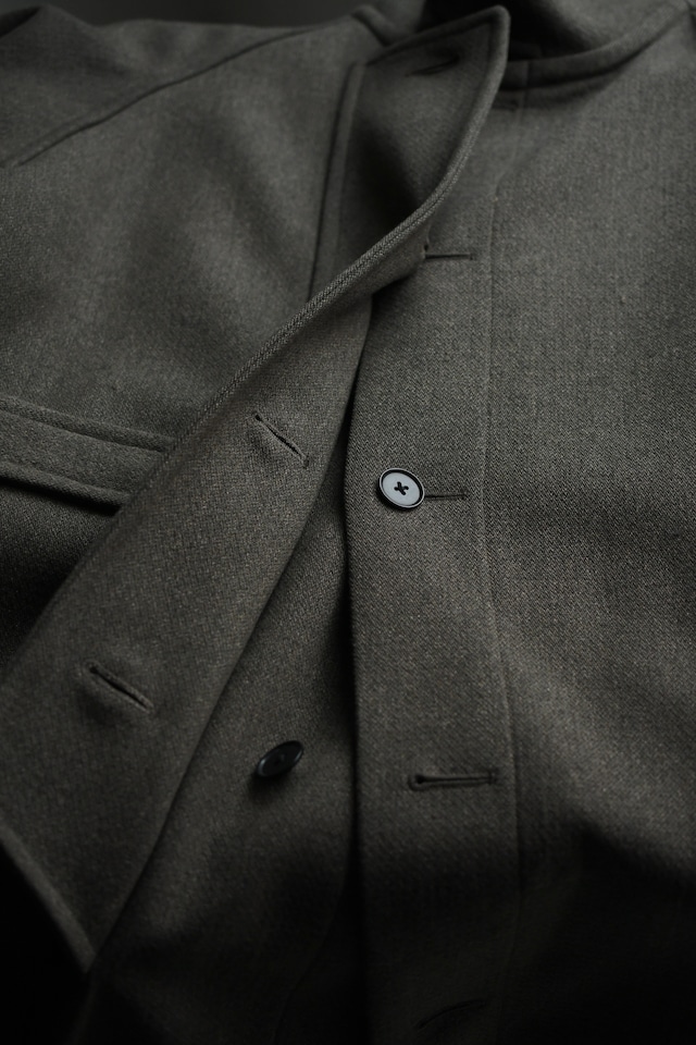 KAPTAIN SUNSHINE / Stand Collar Coat (Moss)