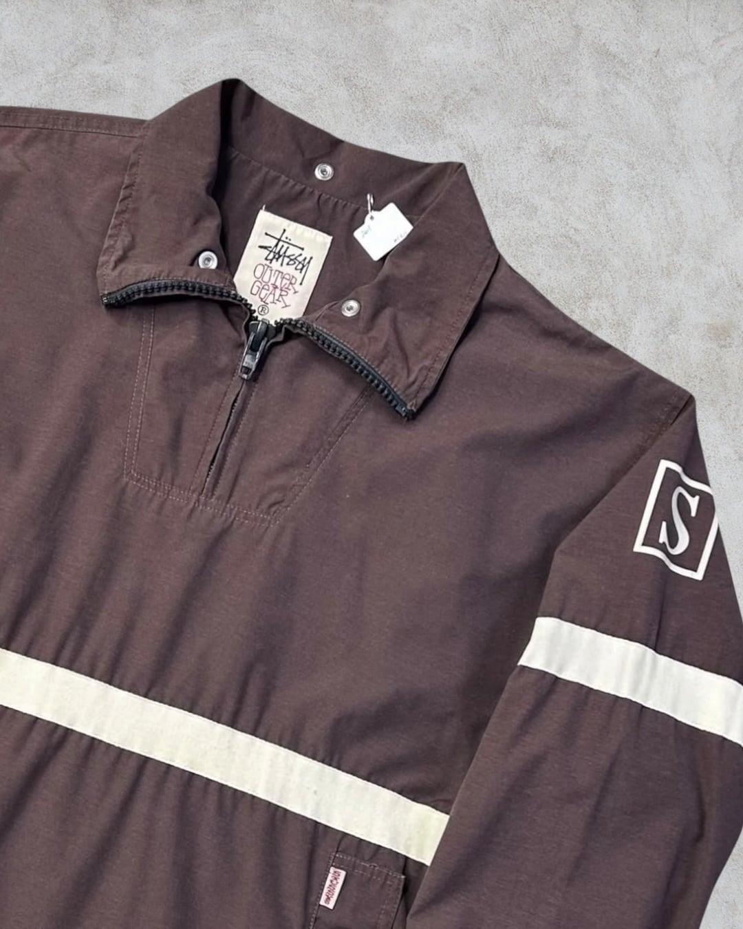 90's old stussy Design Nylon Jacket “白タグ” 【高円寺本店】 | curb